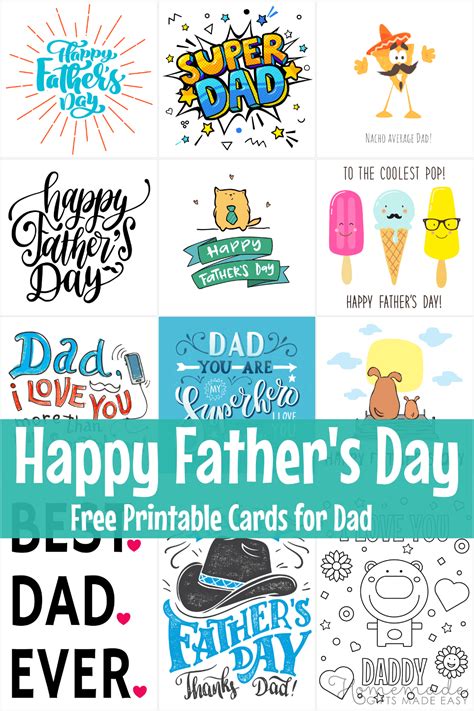 dirty fathers day cards|10 FREE Printable Fathers' Day Cards » Creates with Love.